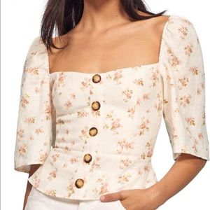 Reformation Augusta top - brand new with tags